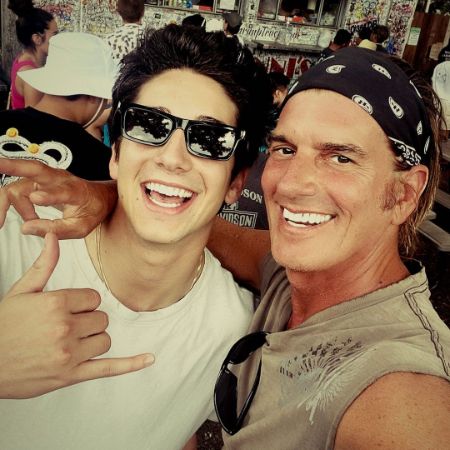 Jeffrey Brezovar took a picture with his famous son.